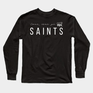 LDS Hymn Come Come Ye Saints Pioneer Wagon Long Sleeve T-Shirt